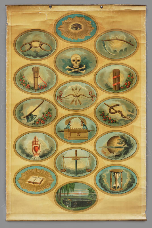 Independent Order of Odd Fellows Tracing Board
Possibly A. Hoen & Co., lithographer
Photo by …
