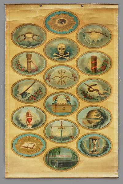 Independent Order of Odd Fellows Tracing Board
Possibly A. Hoen & Co., lithographer
Photo by …