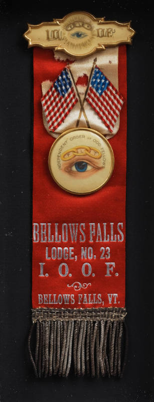 Independent Order of Odd Fellows Member Ribbon Badge
Artist unidentified
Photo by José Andrés…