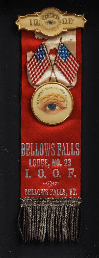 Independent Order of Odd Fellows Member Ribbon Badge
Artist unidentified
Photo by José Andrés…