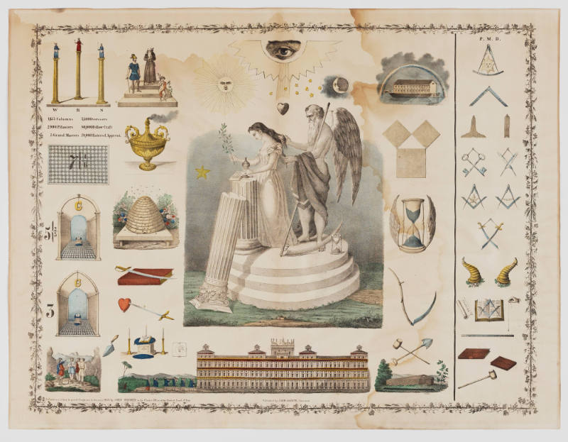 Masonic Chart for Third Degree
Published by John Sherer, (dates unknown)
Photo by José Andrés…