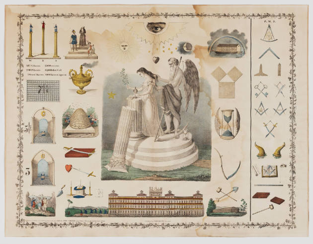 Masonic Chart for Third Degree
Published by John Sherer, (dates unknown)
Photo by José Andrés…