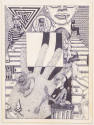 Ronnie White, “Untitled”, Massachusetts, 1991, Ink on paper, 12 x 9 in., Collection of the Amer…