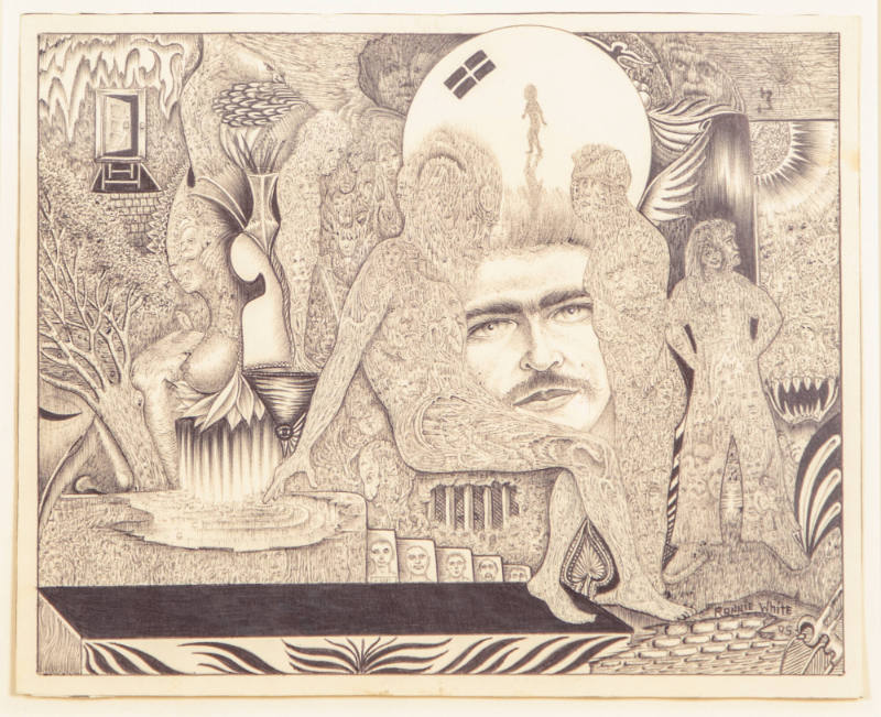 Ronnie White, “Untitled”, Massachusetts, 1995, Ink on paper, 8 x 10 in., Collection of the Amer…