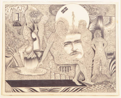 Ronnie White, “Untitled”, Massachusetts, 1995, Ink on paper, 8 x 10 in., Collection of the Amer…