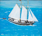 Canute Caliste, “Ruby C”, L'Esterre, Carriacou Island, Grenada, n.d., Housepaint on board, 12 1…