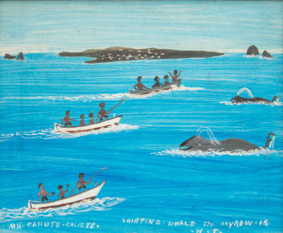 Canute Caliste, “Shirting Whale”, L'Esterre, Carriacou Island, Grenada, n.d., Housepaint on boa…