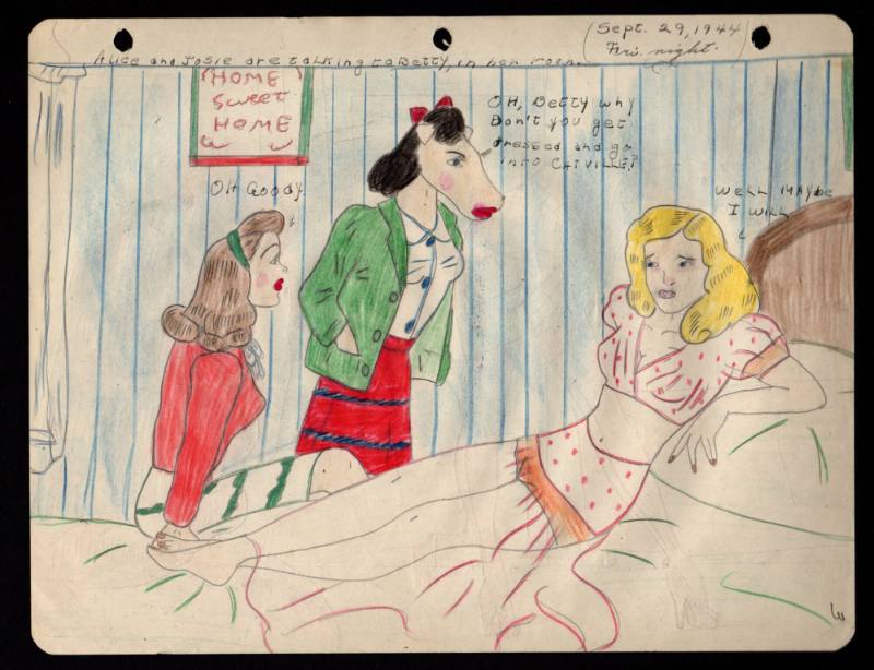 Mary Paulina Corbett, “[Alice and Josie are talking to Betty, in her room.] from The Catville K…