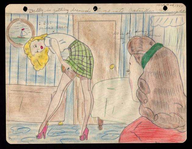 Mary Paulina Corbett, “[Betty is getting dressed to go into Catville.] from The Catville Kids”,…