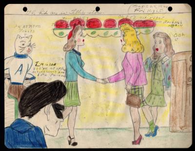 Mary Paulina Corbett, “[The kids are in Tillie's store.] from The Catville Kids”, Boothwyn, Gar…