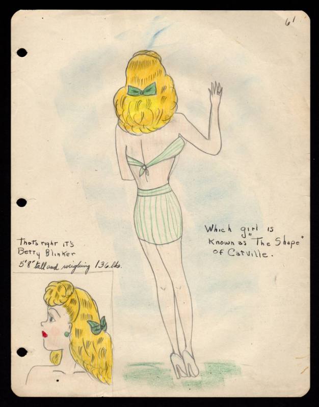 Mary Paulina Corbett, “[Which girl is known as "The Shape" of Catville.] from The Catville Kids…