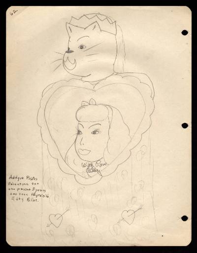 Mary Paulina Corbett, “[Addgie Puss'es Valentine for the passed 3 years has been 12 yrs old Edd…