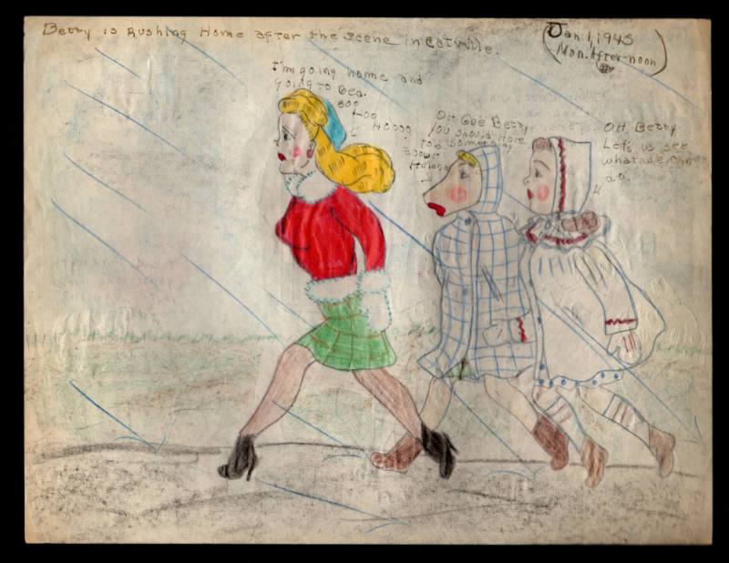 Mary Paulina Corbett, “[Betty is Rushing Home after the scene in Catville.] from The Catville K…
