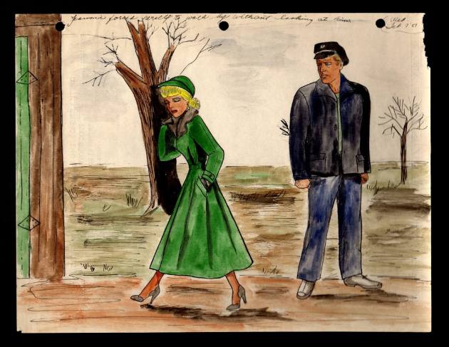Mary Paulina Corbett, “[Jeannie forced herself to walk by without looking at him.] from The Cat…