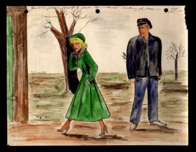 Mary Paulina Corbett, “[Jeannie forced herself to walk by without looking at him.] from The Cat…