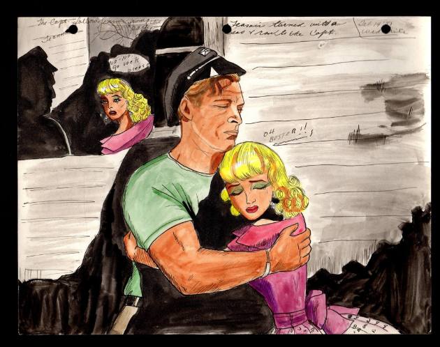 Mary Paulina Corbett, “[The Capt. follows Jeannie home from the party] from The Catville Kids”,…