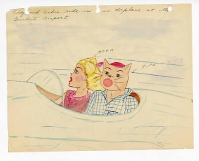 Mary Paulina Corbett, “[Eddy and Ackie ride in an airplane at the Benedict Airport.] from The C…