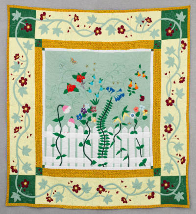 Polly Gladding, “The Flower Garden”, Montrose, Pennsylvania, United States, 1991, Cotton, cotto…