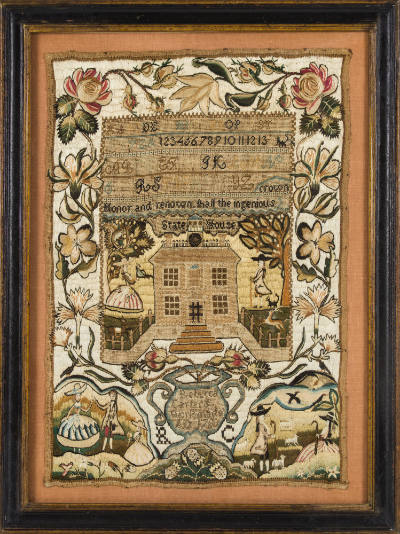 Rebecca Carter, “Rebecca Carter Sampler”, Providence, Rhode Island, United States, 1788, Silk, …
