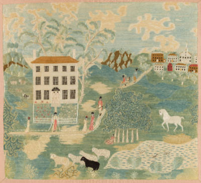 Artist unidentified, “Newburyport Needlework Picture”, Newburyport, Massachusetts, United State…