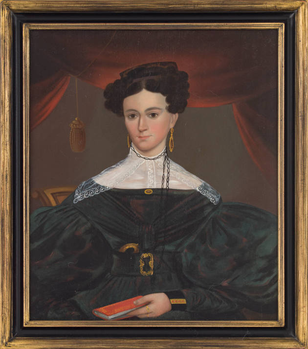 Benjamin B. Curtis, “Portrait of a Woman”, Probably Hartford, Connecticut, United States, 1835,…