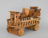 Émile Ratier, “Untitled”, Soturac, France, 1960–1984, Wood, rope, rubber, nails, 15 1/4 x 26 1/…