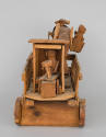 Émile Ratier, “Untitled”, Soturac, France, 1960–1984, Wood, rope, rubber, nails, 15 1/4 x 26 1/…