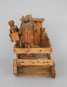 Émile Ratier, “Untitled”, Soturac, France, 1960–1984, Wood, rope, rubber, nails, 15 1/4 x 26 1/…