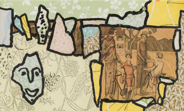 Gaston Chaissac, “Untitled”, France, c. 1960, Tapestry paper and ink on Kraft paper, 13 1/2 x 2…