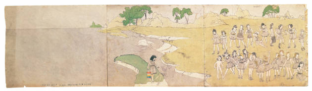 Looking West Down Aronburg Run River (double-sided)
Henry Darger
Photo by James Prinz
