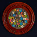 Artist unidentified, “Gameboard (Marbles Game)”, United States, Late 19th to early 20th century…