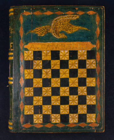 Alfred C. Campbell, “Gameboard (Checkers / Parcheesi)”, United States, Mid- to late 19th centur…