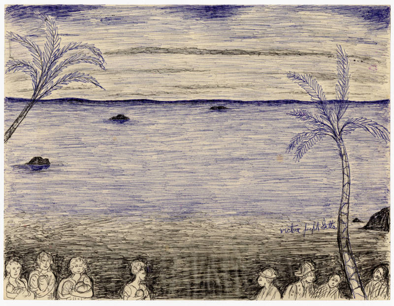  Victor Joseph Gatto, “Incoming Tide”, New York, New York, United States, n.d., Ink on paper, 8…