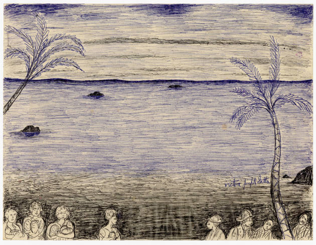  Victor Joseph Gatto, “Incoming Tide”, New York, New York, United States, n.d., Ink on paper, 8…