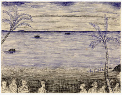  Victor Joseph Gatto, “Incoming Tide”, New York, New York, United States, n.d., Ink on paper, 8…