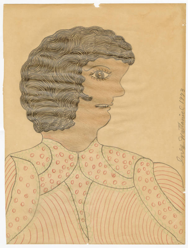 Inez Nathaniel Walker, “Portrait of a Woman”, Bedford, New York, United States, 1973, Pencil an…