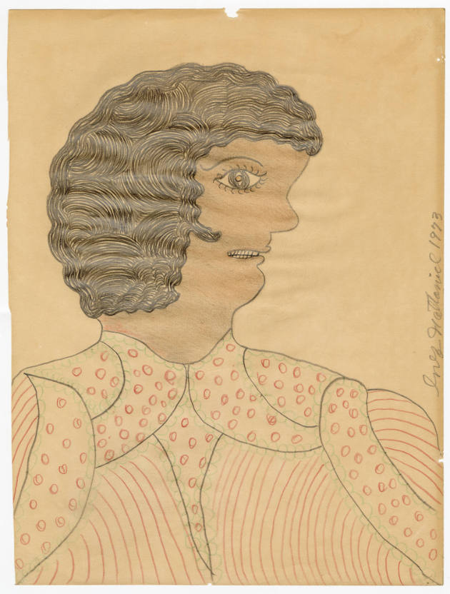 Inez Nathaniel Walker, “Portrait of a Woman”, Bedford, New York, United States, 1973, Pencil an…