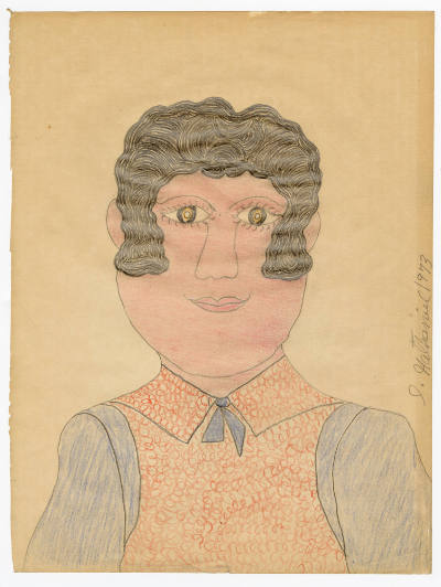 Inez Nathaniel Walker, “Portrait of a Man”, Bedford, New York, United States, 1973, Pencil and …