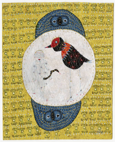 Domenico Zindato, “Untitled”, Cuernavaca, Mexico, 1989, Paint and ink on handmade paper, 7 1/4 …