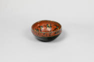Kittil Haukjern, “Bowl”, Norway, 1830, Paint and lacquer on wood, 3 x 6 1/2 x 7, Collection of …
