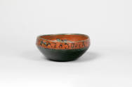 Kittil Haukjern, “Bowl”, Norway, 1830, Paint and lacquer on wood, 3 x 6 1/2 x 7, Collection of …