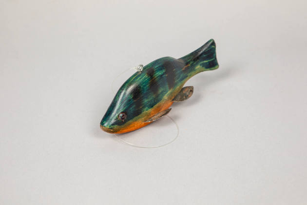 Ross Allen, “Bluegill Decoy”, Lac Du Flambeau, Wisconsin, United States, 1984, Wood, paint, met…