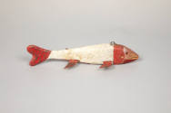 Artist unidentified, “Perch Decoy”, Minnesota, 1900–1950, Wood, paint, metal, 1 7/8 × 8 1/4 × 3…
