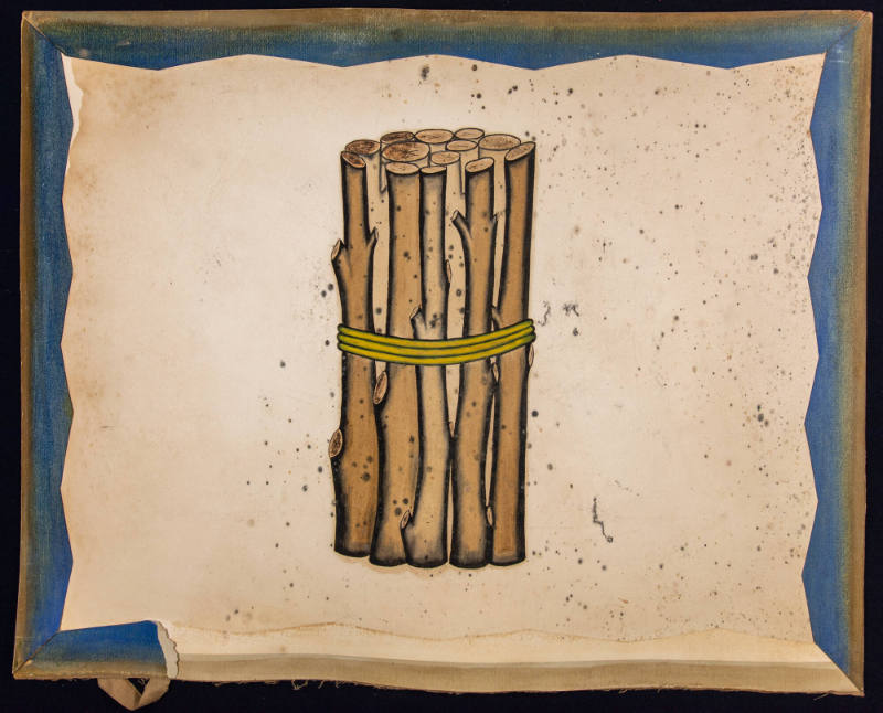 Artist unidentified, “Bundle of Sticks”, United States, 1890–1925, Paint on cardboard, 23 × 18 …