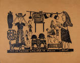 J. Borges, “Fim de Semana Emcasa de Pobre”, Bezerros, Pernambuco, Brazil, 1990, Woodblock print…