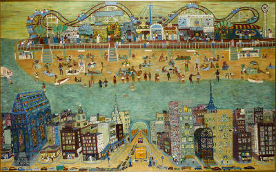 Workers' Holiday—Coney Island
Ralph Fasanella 
Photo by Gavin Ashworth
