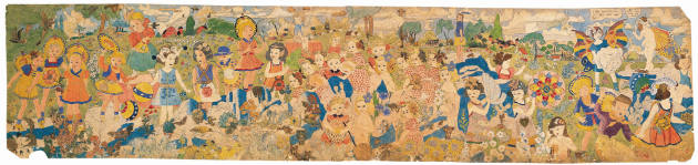 Untitled ("We will slam them with our wings") (double-sided)
Henry Darger
Photo by James Prin…