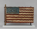 Artist unidentified, “Flag Gate,” Jefferson County, New York, c. 1876, Paint on wood with iron …