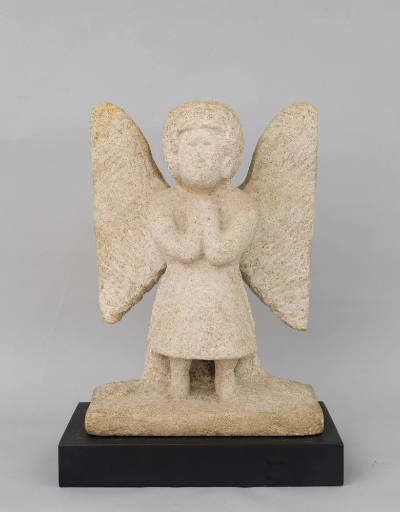 William Edmondson, “Angel, ” Nashville, Tennessee, United States, 1937, Limestone, 18 3/8 x 13 …