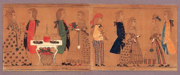 Artist unidentified, “The Prodigal Son Reveling with Harlots”, Probably Connecticut, United Sta…